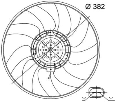 Fan, motor soğutması BEHR