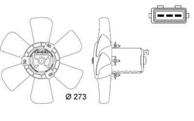 Fan, motor soğutması BEHR