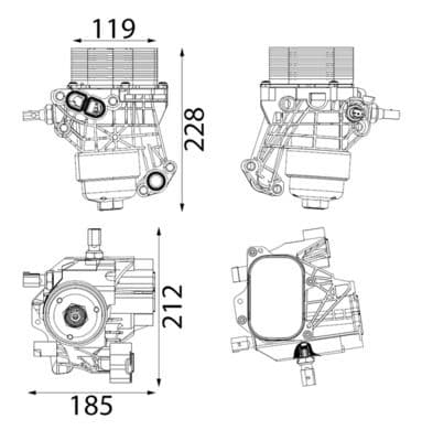 Motor yağ radyatörü BEHR