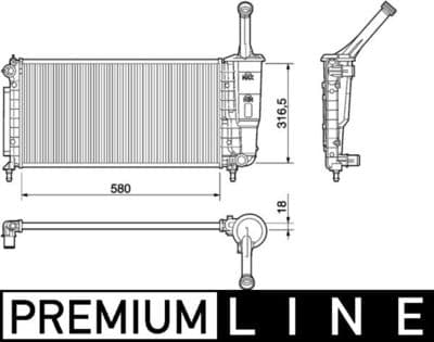 Motor su radyatörü BEHR *** PREMIUM LINE ***