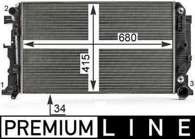 Motor su radyatörü BEHR *** PREMIUM LINE ***