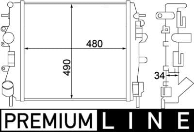 Motor su radyatörü BEHR *** PREMIUM LINE ***