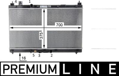 Motor su radyatörü BEHR *** PREMIUM LINE ***