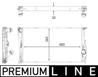 Motor su radyatörü BEHR *** PREMIUM LINE ***