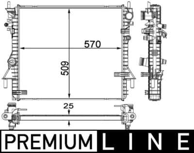 Motor su radyatörü BEHR *** PREMIUM LINE ***