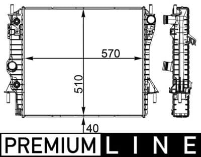 Motor su radyatörü BEHR *** PREMIUM LINE ***