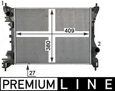 Motor su radyatörü BEHR *** PREMIUM LINE ***