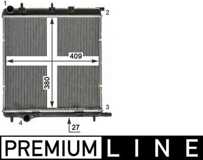 Motor su radyatörü BEHR *** PREMIUM LINE ***