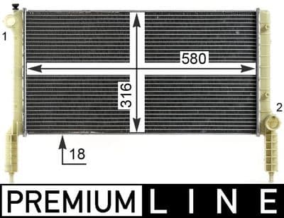Motor su radyatörü BEHR *** PREMIUM LINE ***