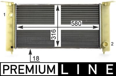 Motor su radyatörü BEHR *** PREMIUM LINE ***
