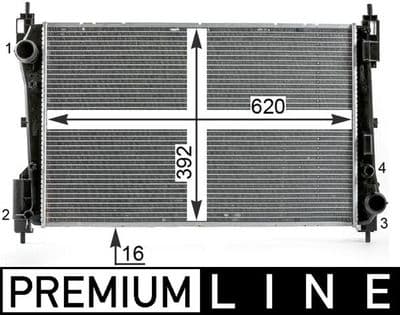 Motor su radyatörü BEHR *** PREMIUM LINE ***