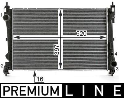 Motor su radyatörü BEHR *** PREMIUM LINE ***