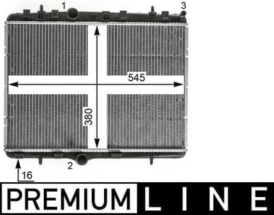 Motor su radyatörü BEHR *** PREMIUM LINE ***