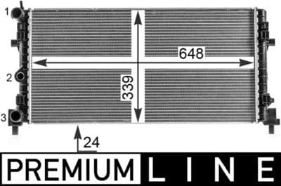 Motor su radyatörü BEHR *** PREMIUM LINE ***