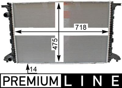 Motor su radyatörü BEHR *** PREMIUM LINE ***