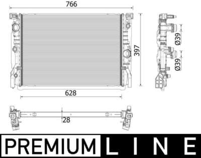 Motor su radyatörü BEHR *** PREMIUM LINE ***