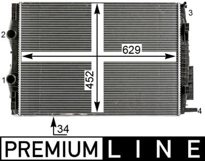 Motor su radyatörü BEHR *** PREMIUM LINE ***