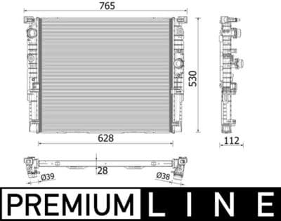 Motor su radyatörü BEHR *** PREMIUM LINE ***