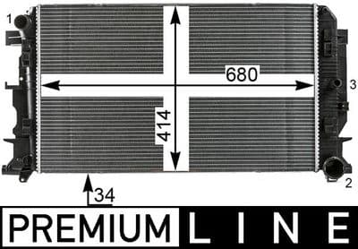Motor su radyatörü BEHR *** PREMIUM LINE ***
