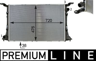 Motor su radyatörü BEHR *** PREMIUM LINE ***