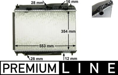 Motor su radyatörü BEHR *** PREMIUM LINE ***