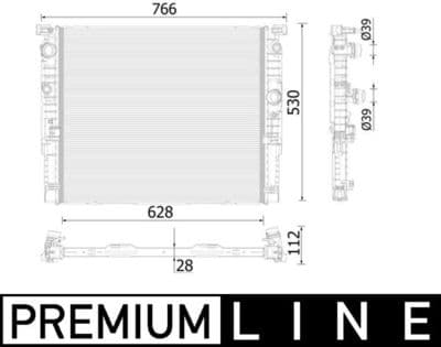 Motor su radyatörü BEHR *** PREMIUM LINE ***