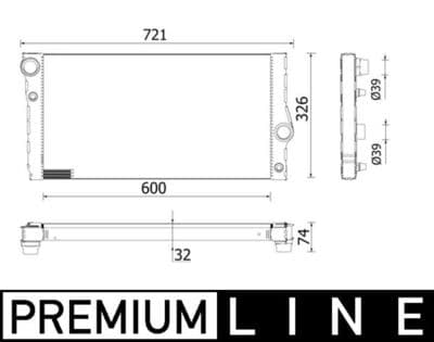 Motor su radyatörü BEHR *** PREMIUM LINE ***