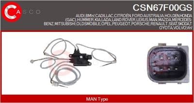 Sensör, egzoz sıcaklığı Genuine