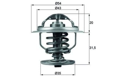 Termostat, soğutma sıvısı BEHR